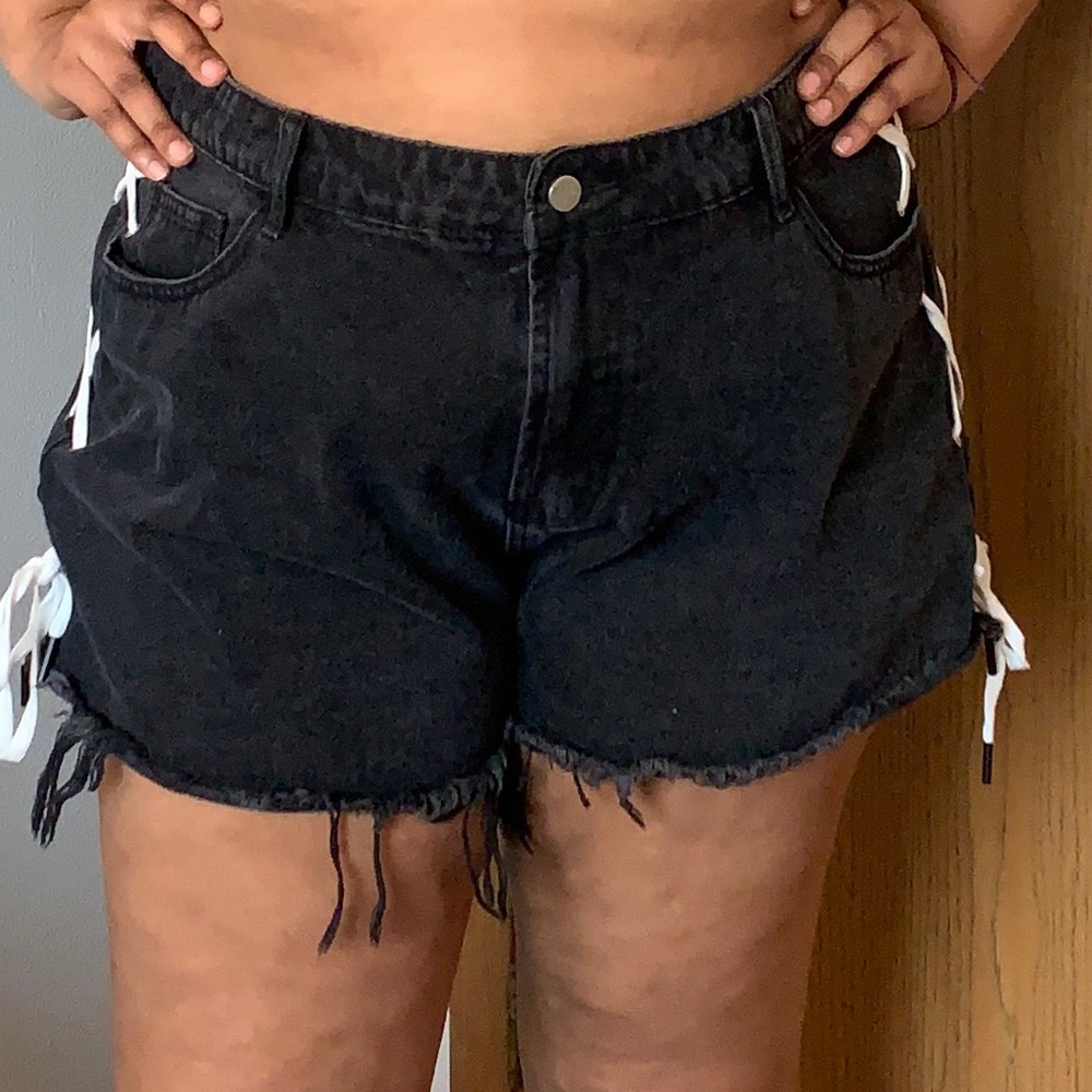 Black Denim shorts